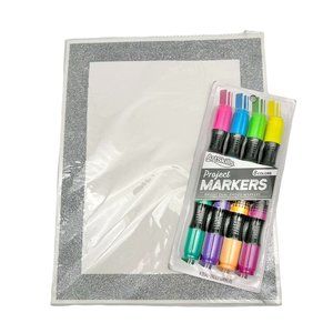 Art Skills Project 8 Dual-Ended Markers and 14 x 11 Poster Paper NEW